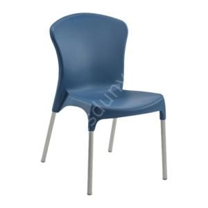 Stella Alüminyum Ayaklı PP Plastik Sandalye Sarı