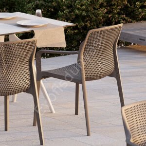 Briza PP Kollu Dış Mekan Sandalyesi Bej