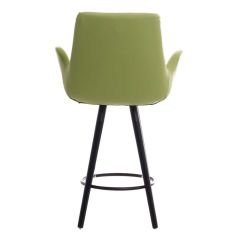 Begüm Ahşap Ayaklı Bar Sandalyesi A.Yeşil - 75 cm