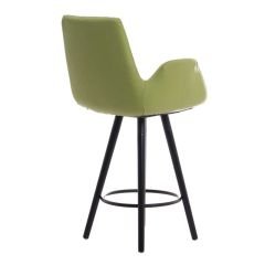 Begüm Ahşap Ayaklı Bar Sandalyesi A.Yeşil - 75 cm
