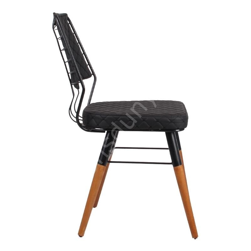 Travel Ahşap Ayaklı Tel Sandalye