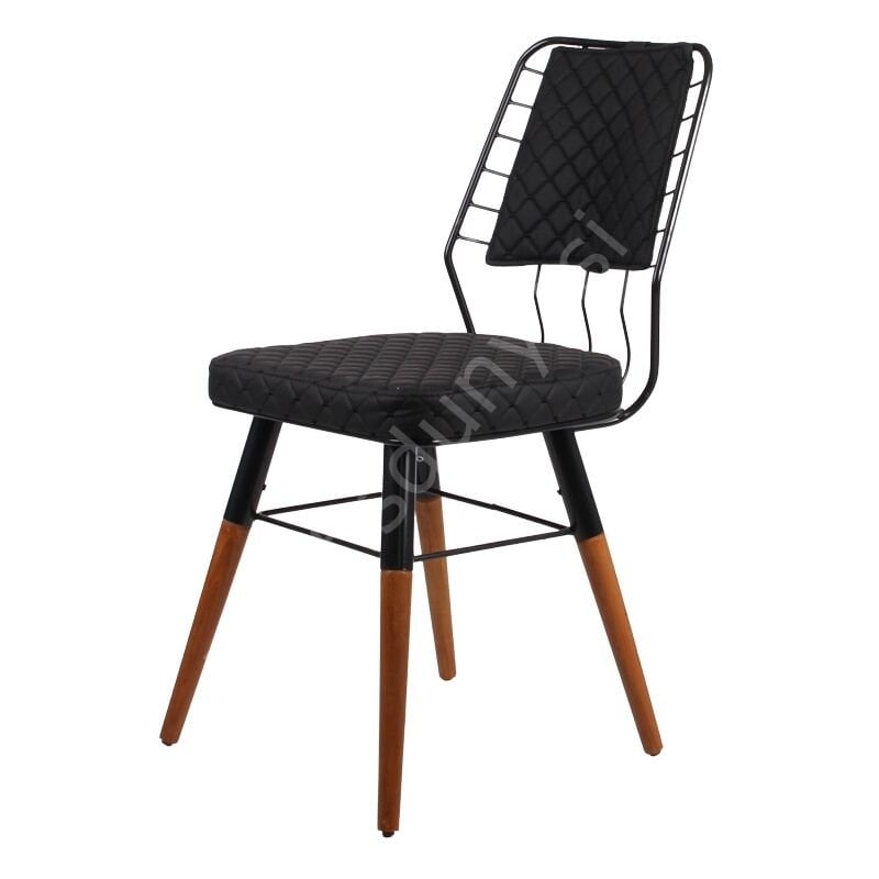 Travel Ahşap Ayaklı Tel Sandalye