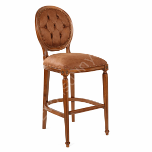 Tornalı Ahap Lüx Bar Sandalyesi