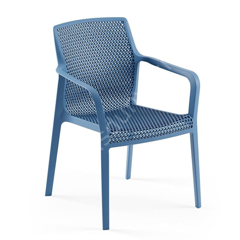 Briza PP Kollu Dış Mekan Sandalyesi Saks Mavi