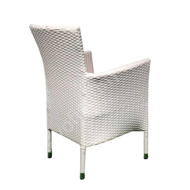 Rattan Örgülü Bahçe Koltuğu Beyaz