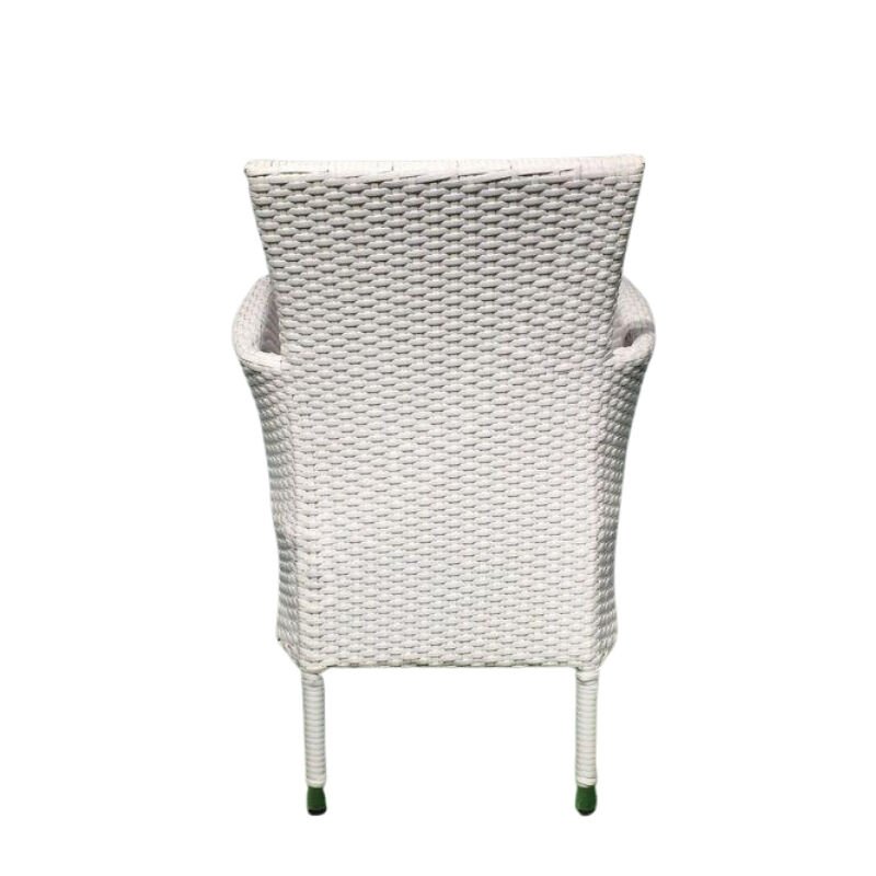 Rattan Örgülü Bahçe Koltuğu Beyaz