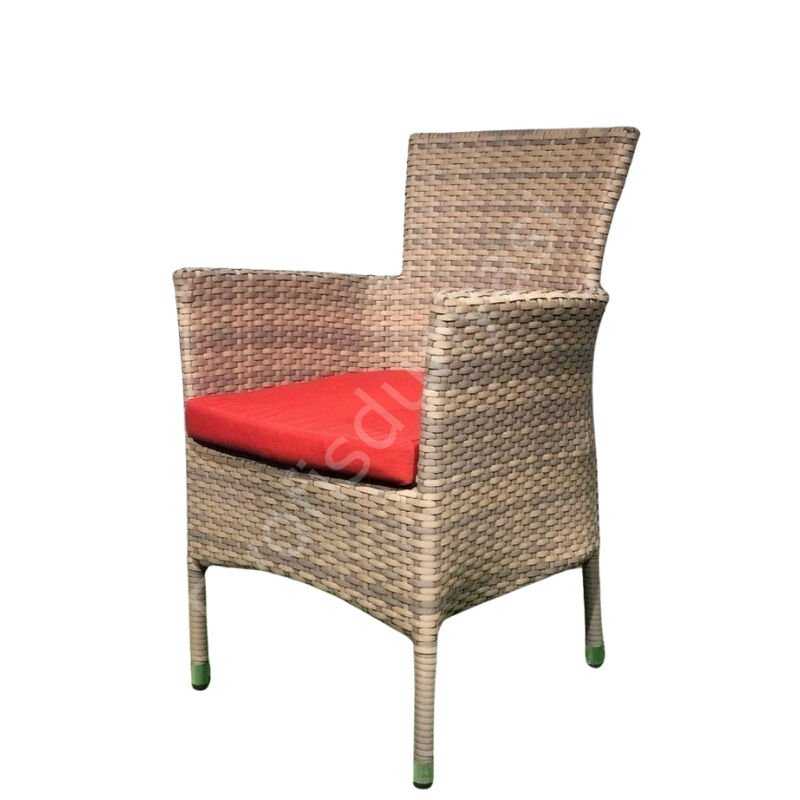 Rattan Örgülü Bahçe Koltuğu Kahve