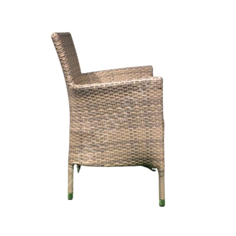 Rattan Örgülü Bahçe Koltuğu Kahve