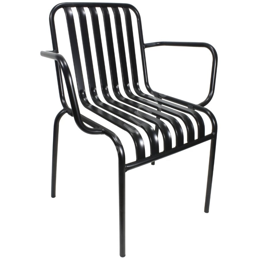 Espresso Kollu Metal Sandalye