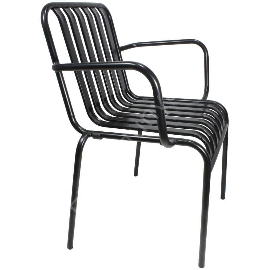 Espresso Kollu Metal Sandalye