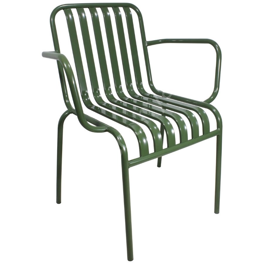 Espresso Kollu Metal Sandalye