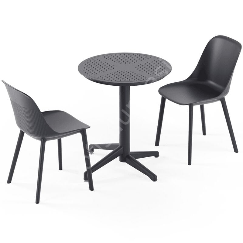 Moon Ø60 2 Kişilik Sabit Kafe Masa Takımı
