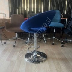 Song Boru Ayaklı Bar Sandalyesi Lacivert