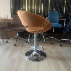 Song Boru Ayaklı Bar Sandalyesi Kiremit