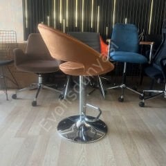 Song Boru Ayaklı Bar Sandalyesi Kiremit