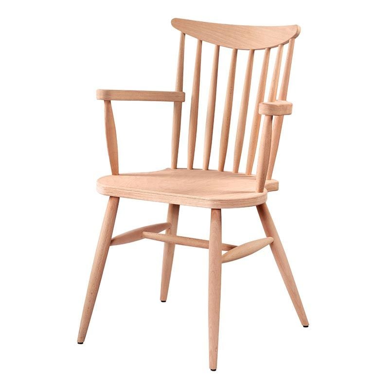 Kırlangıç Ham Ahşap Kollu Sandalye