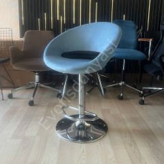 Song Boru Ayaklı Bar Sandalyesi Bebe Mavisi