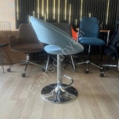 Song Boru Ayaklı Bar Sandalyesi Bebe Mavisi