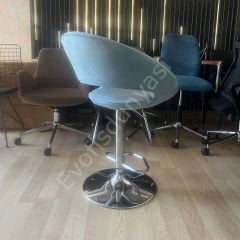 Song Boru Ayaklı Bar Sandalyesi Bebe Mavisi
