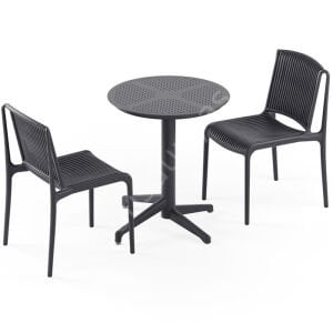 Moon Ø60 2 Kişilik Tropik Sabit Kafe Masa Takımı