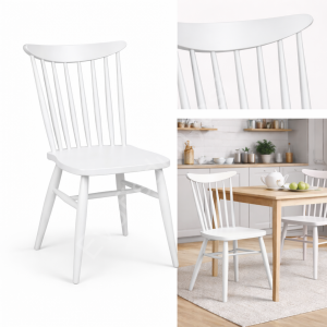 Kırlangıç Ahşap Sandalye Beyaz
