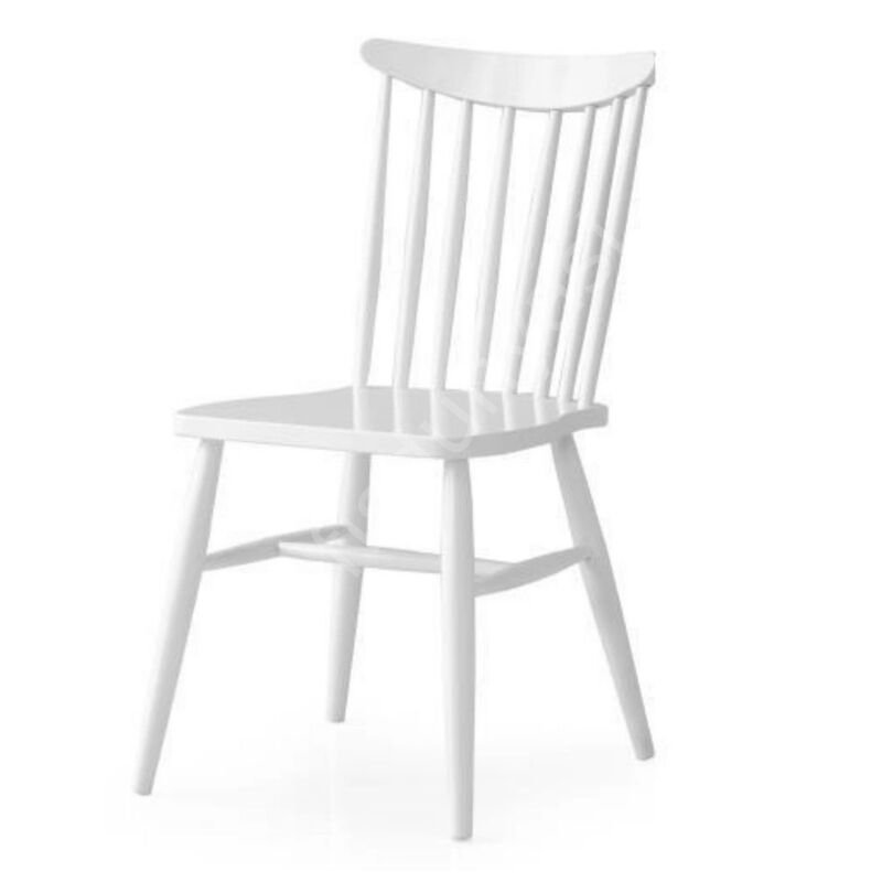 Kırlangıç Ahşap Sandalye Beyaz