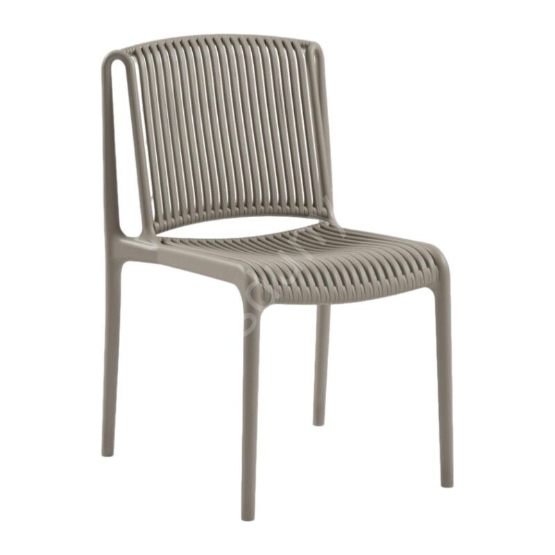 Tropik Plastik Sandalye Vizon