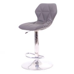 High Desenli Bar Sandalyesi Kırmızı