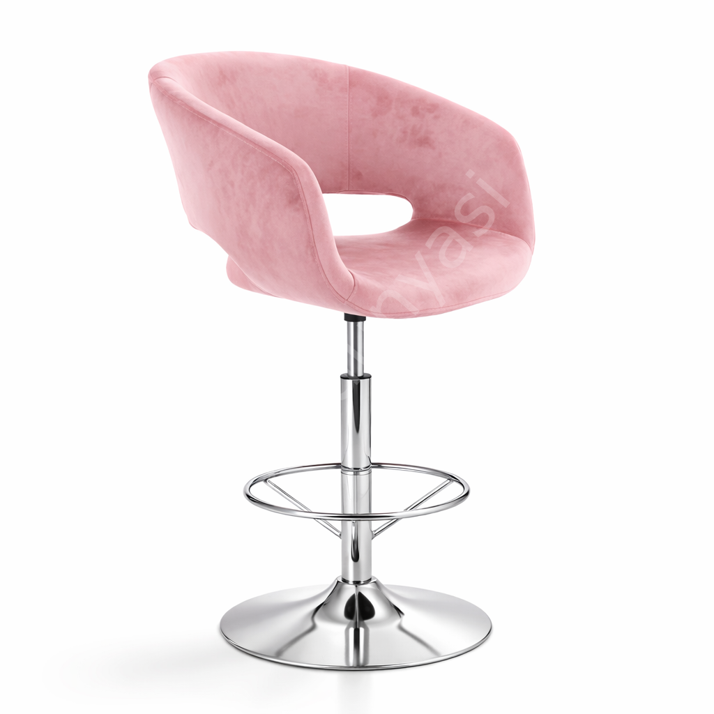 Ciro Çemberli Bar Sandalyesi Gül Kurusu