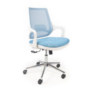 Regal Krom Ayaklı Çalışma Koltuğu Beyaz