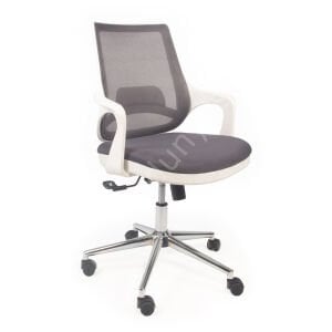 Regal Krom Ayaklı Çalışma Koltuğu Beyaz