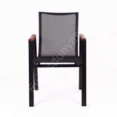 Look Fileli Dış Mekan Sandalyesi Siyah