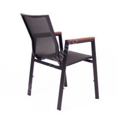 Look Fileli Dış Mekan Sandalyesi Siyah