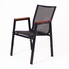 Look Fileli Dış Mekan Sandalyesi Siyah