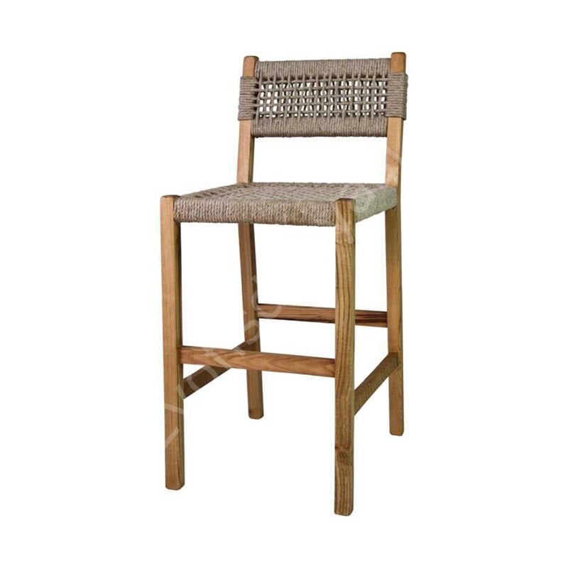 Mailo Ahşap Bar Sandalyesi Cappucino