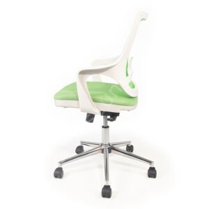 Regal Krom Ayaklı Çalışma Koltuğu Beyaz Yeşil