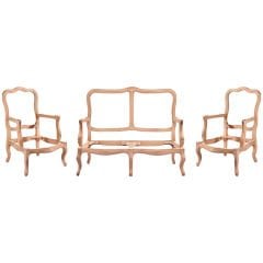 İtalyan Ham Ahşap Çay Takımı