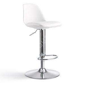Vegas Beyaz Modern Tepsi Ayaklı Bar Sandalyesi