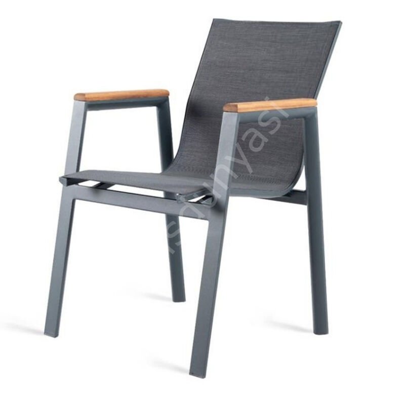 Look Fileli Pedli Dış Mekan Sandalyesi Antrasit