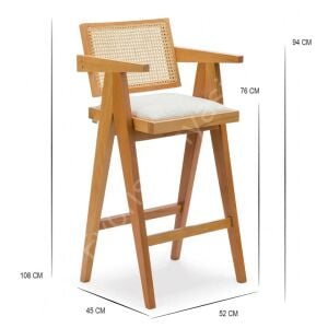 Mayer Hazeranlı Bar Sandalyesi