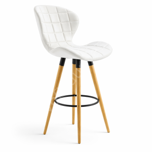 İzmir Ahşap Ayaklı Bar Sandalyesi