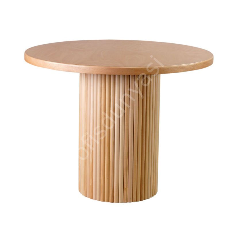 100 Lük Ahşap Ptt Masa Natural