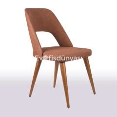 Tina Torna Ayaklı Ahşap Sandalye Taba