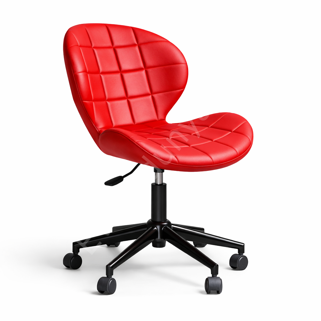 İzmir Çalışma Sandalyesi Kırmızı - Siyah Boya