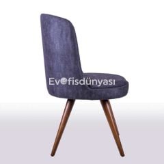 Viop Torna Ayak Ahşap Sandalye Ceviz