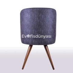 Viop Torna Ayak Ahşap Sandalye Ceviz