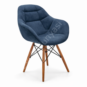 Arf Ceviz Ahşap Ayaklı Cafe Sandalyesi