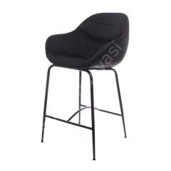 Arf Metal Ayak Bar Sandalyesi 75 cm - Siyah