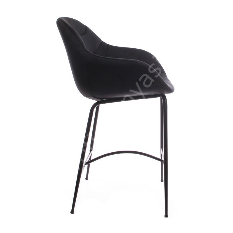 Arf Metal Ayak Bar Sandalyesi 75 cm - Siyah
