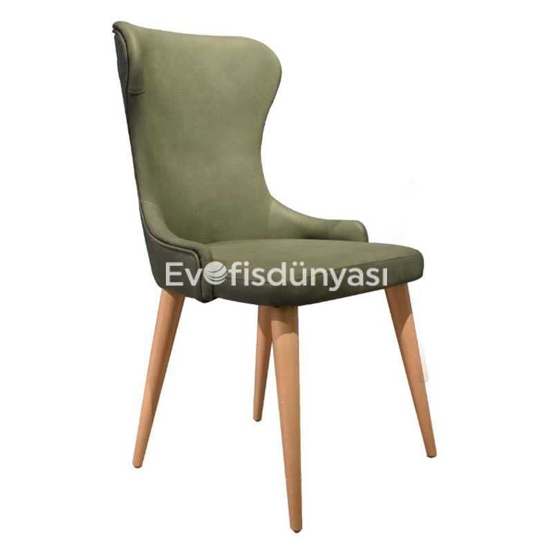 Backlink Ahşap Sandalye Haki